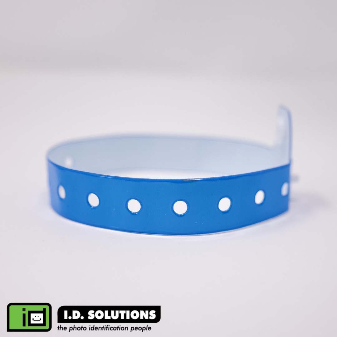 Neon blue vinyl wristband (9) image 4